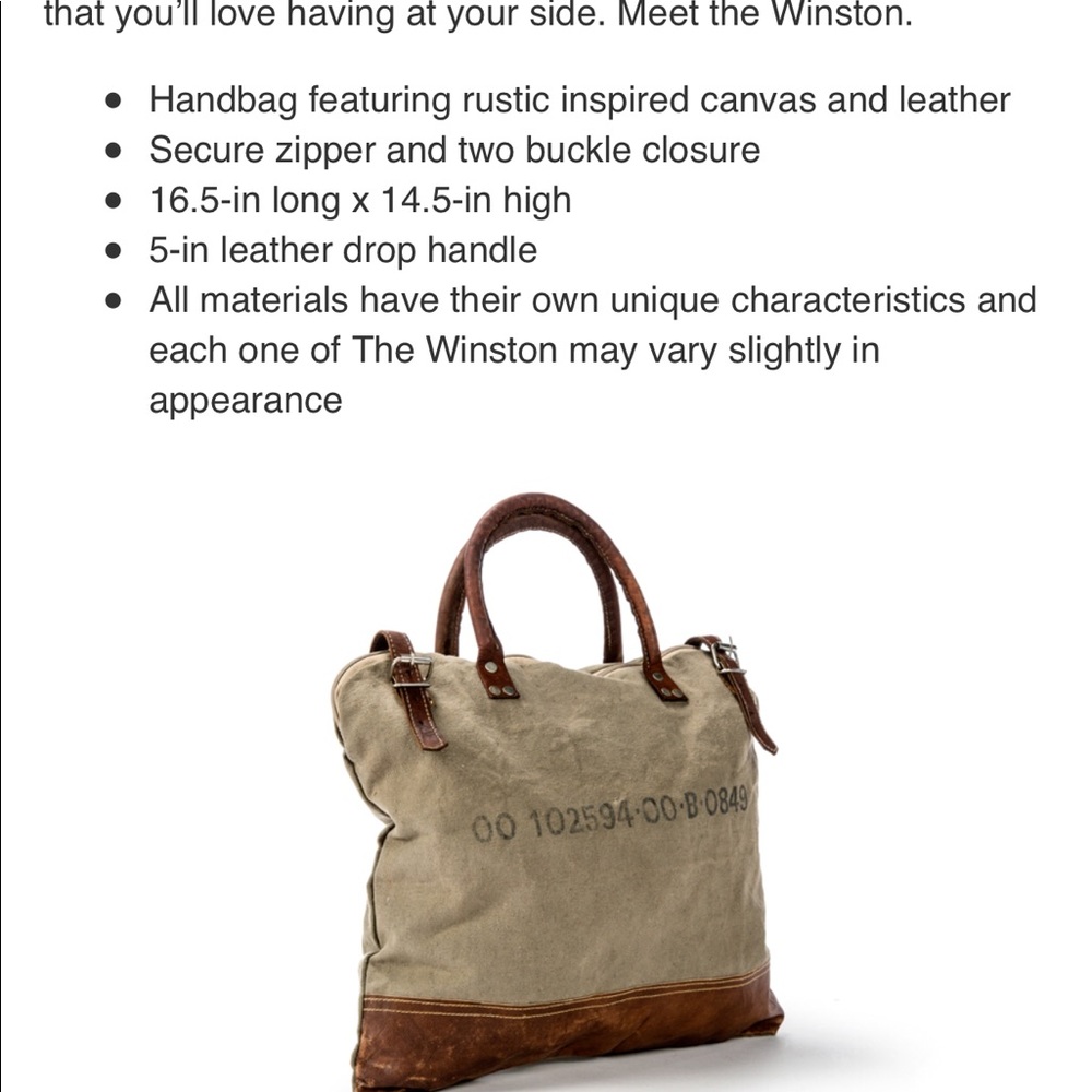 The Barrel Shack Large Tote. SALE 4/19 - Picture 4 of 5